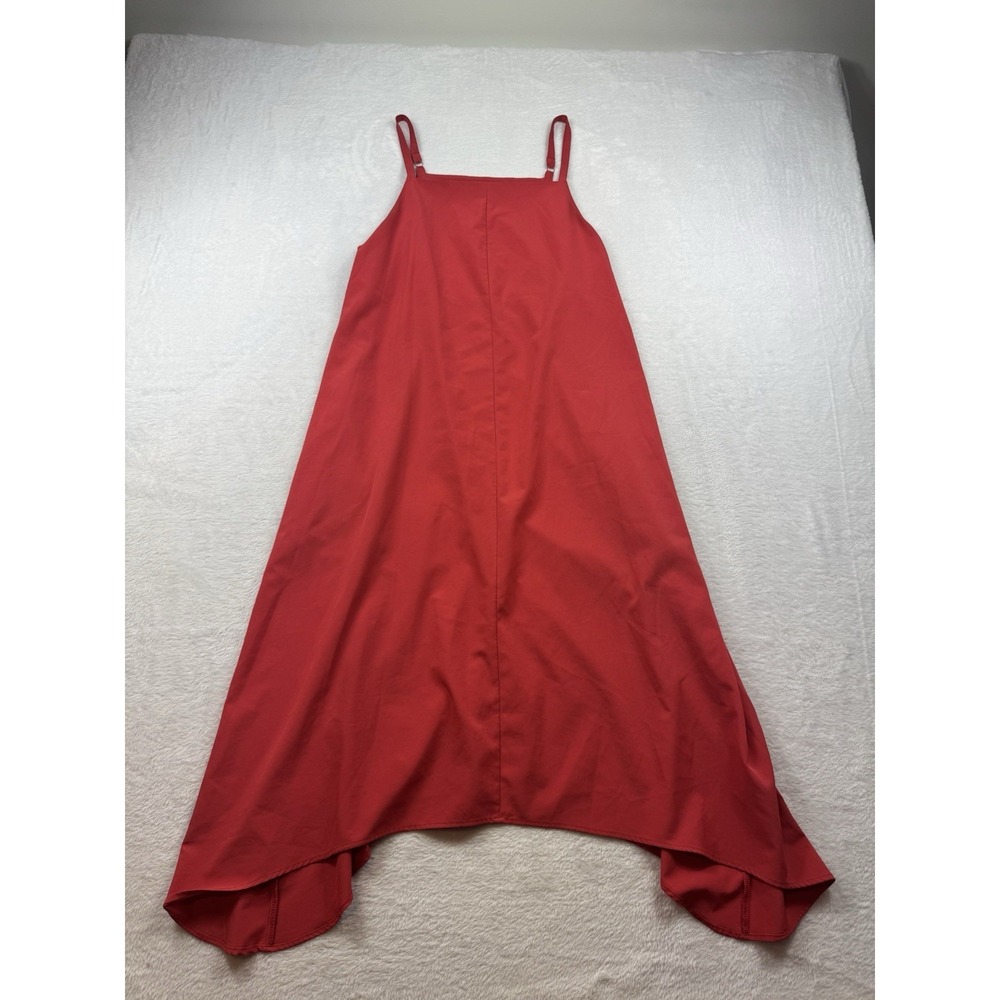 Prologue red sleeveless dress Medium mid length Minimalist Capsule Wardrobe